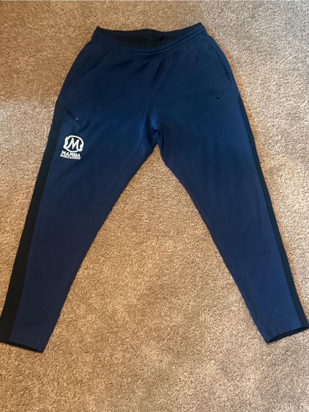 Nike Pants Mens Navy Blue Mamba Sports Academy Joggers Sweatpants Kobe Bryant